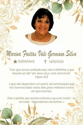 Missa de 7 Dia Marina F.V.G.S